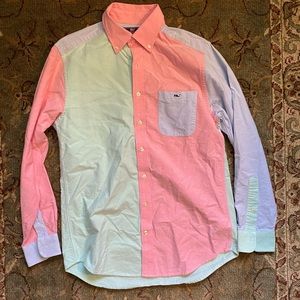 Vineyard Vines Tri-Color Men’s Medium Dress Shirt